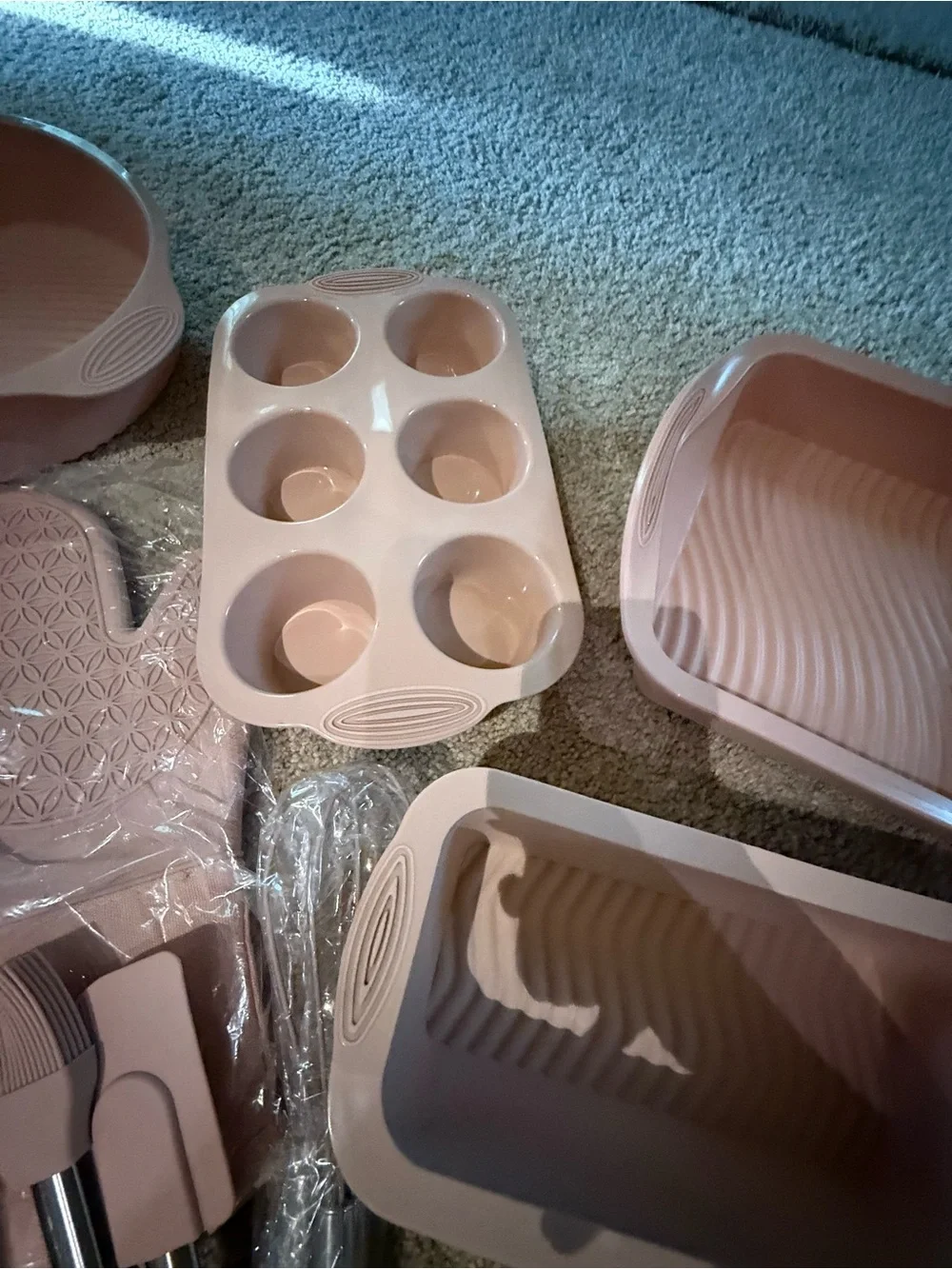 Premium Silicone Bakeware Set - Blush Pink Complete Kitchen Kit